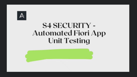 Automated Fiori Testing - Solution