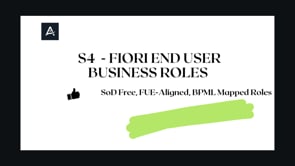 S4 HANA - SoD Free, FUE-Aligned, BPML Mapped Roles Built for Download and Import