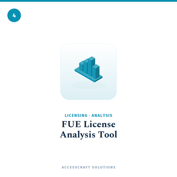 4 : FUE LICENSE ANALYSIS TOOL